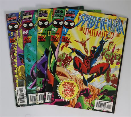 DIG Auction - Spider-Man Unlimited #1-5 VF/NM Average 1999/2000 LOT