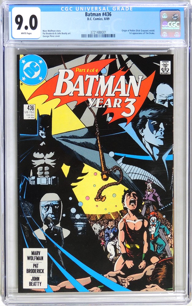 DIG Auction - Batman #436 CGC VF/NM  1989
