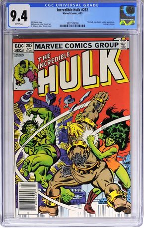 DIG Auction - Incredible Hulk #282 CGC NM 9.4 1983