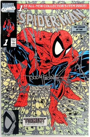 DIG Auction - Spider-Man #1 Platinum Edition Signed by Todd McFarlane